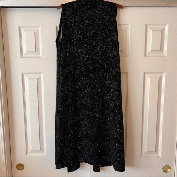 Lula Roe Sleeveless Vest Midi Length Star Print - Picture 7 of 8